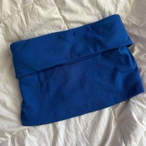 Blue tube top